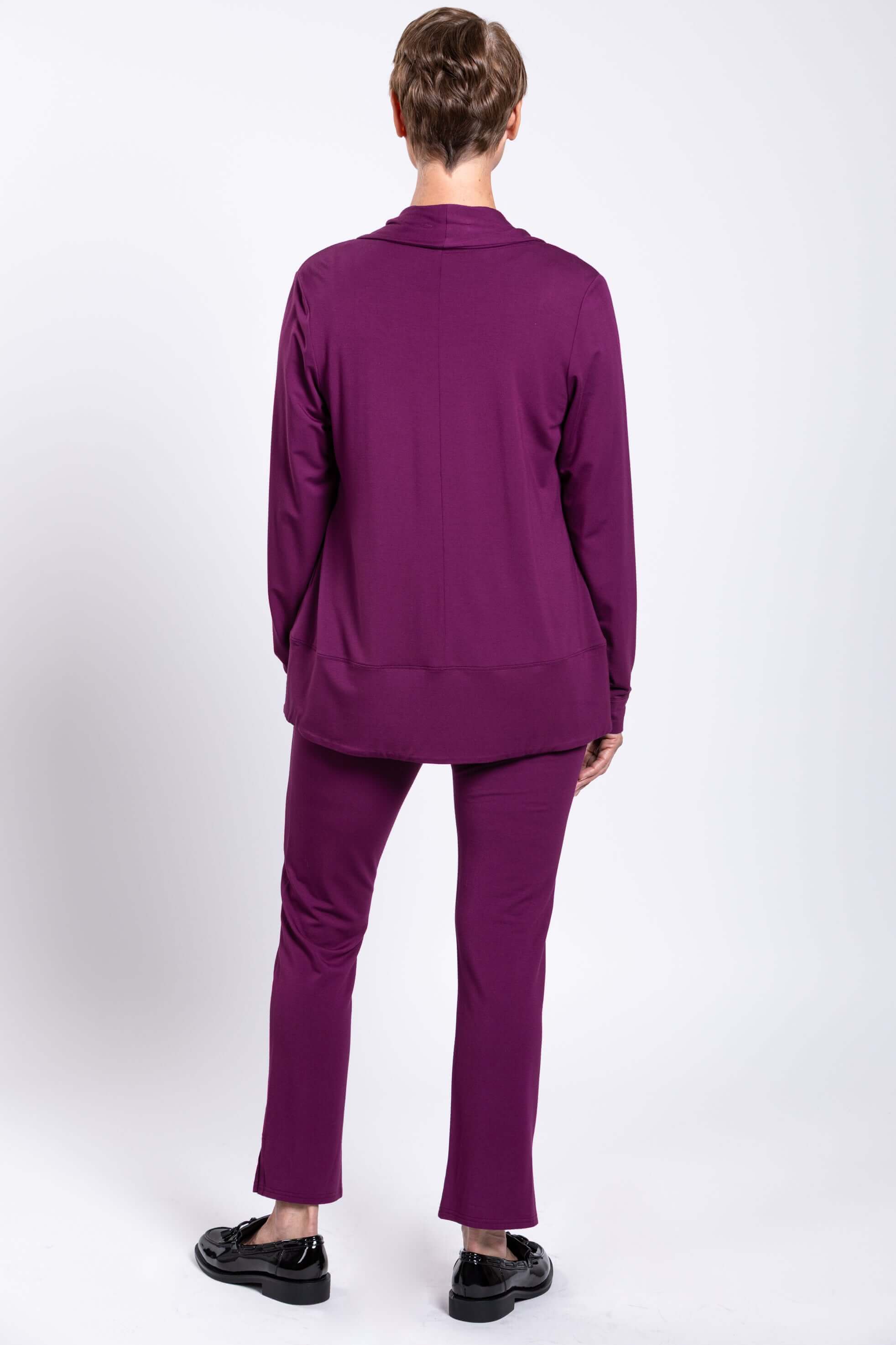 Sarina Pant, Magenta, French Terry - Image 2