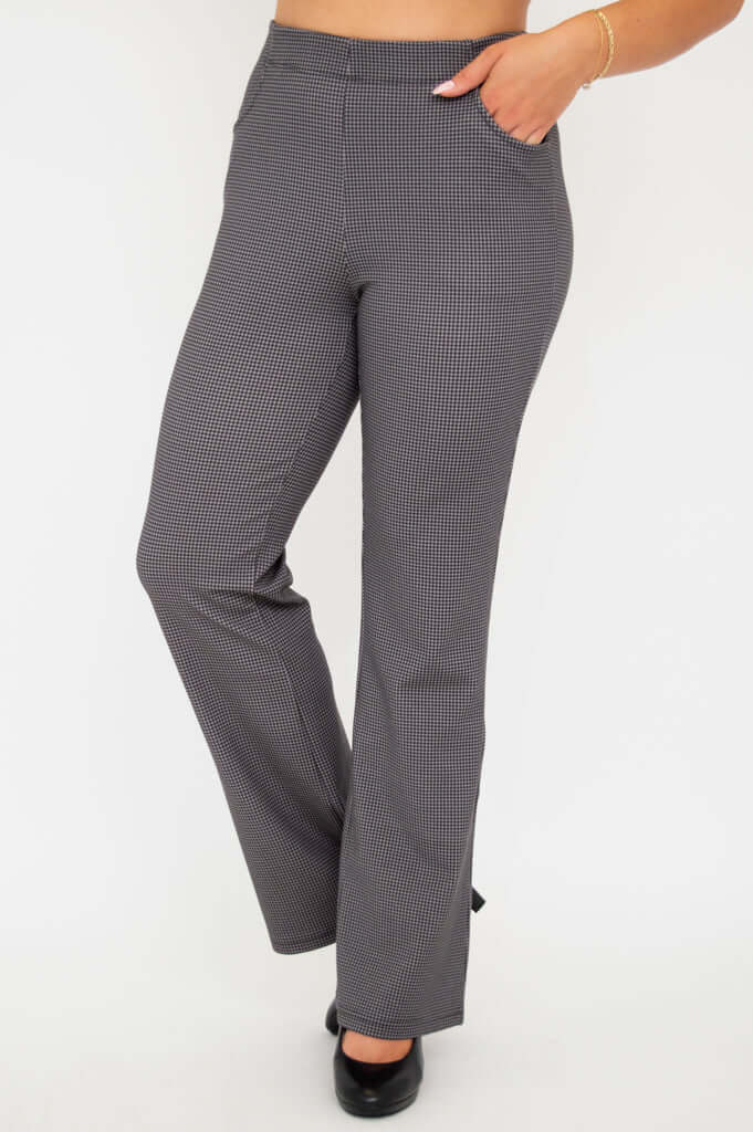 Sasha Pant, Houndstooth, Modal - Final Sale - Image 4