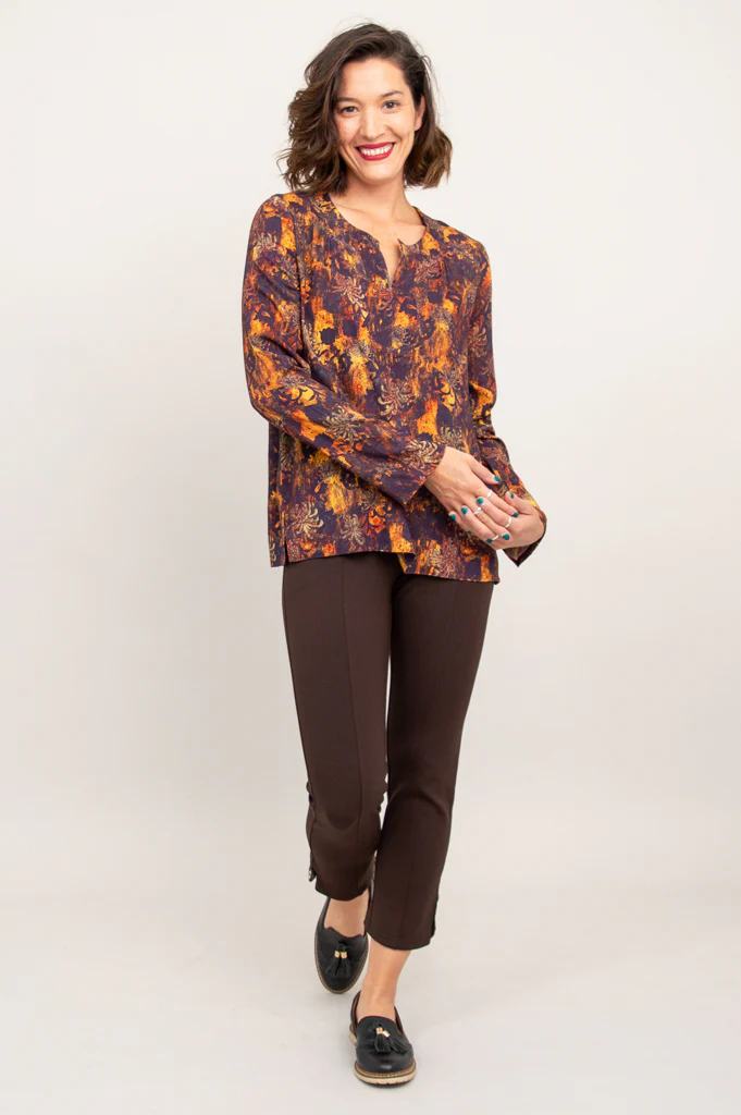 Scarlette Long Sleeve, Fortress, Bamboo Linen - Final Sale - Image 5