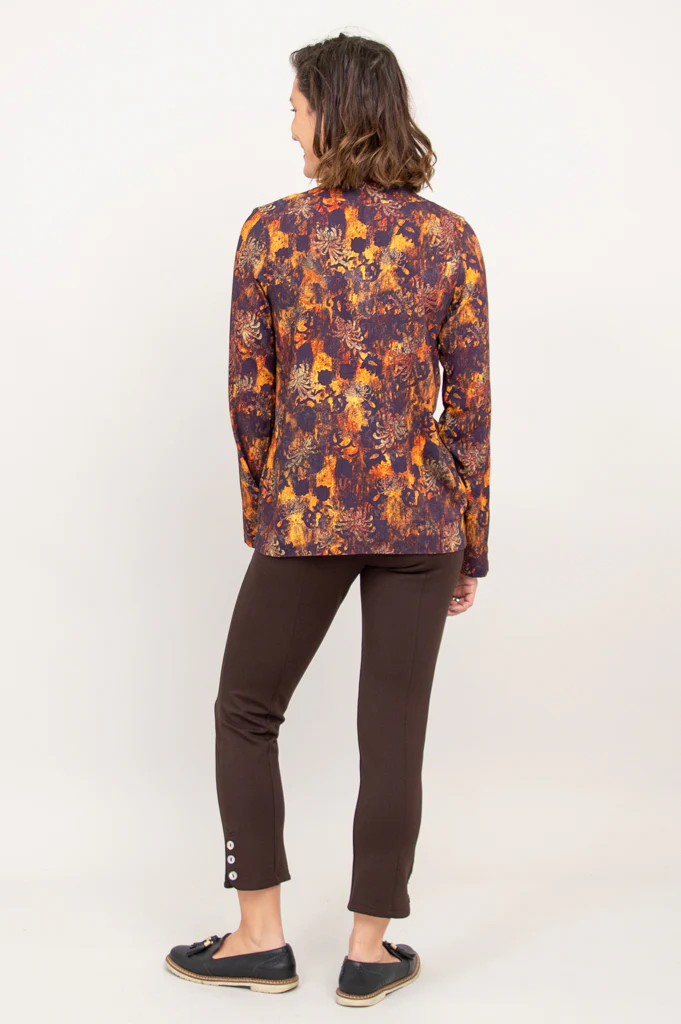 Scarlette Long Sleeve, Fortress, Bamboo Linen - Final Sale - Image 6