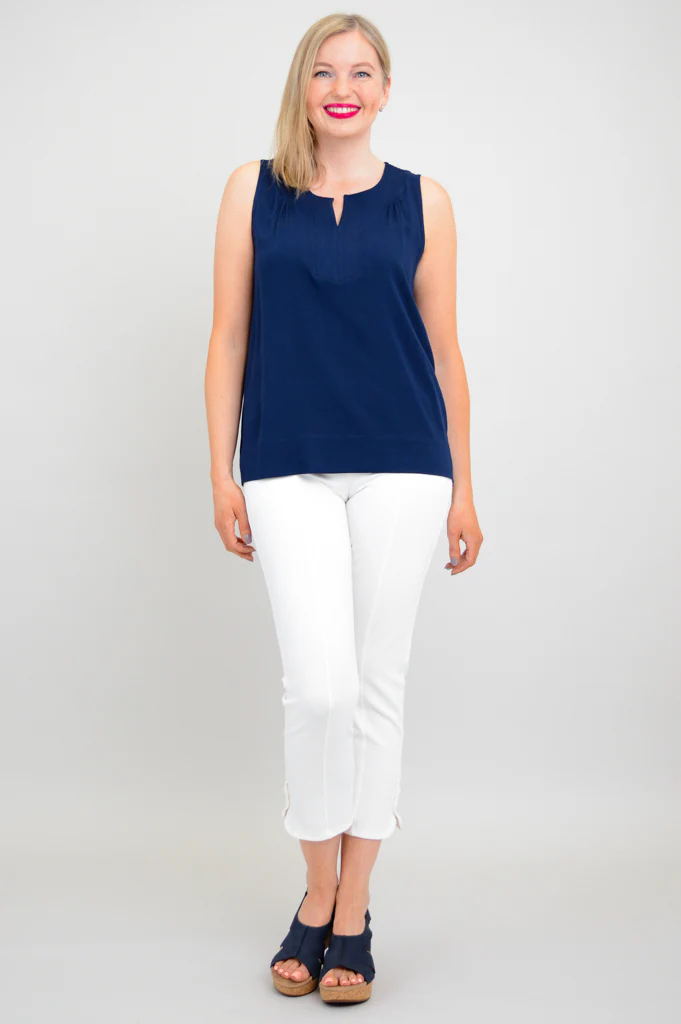 Scarlette Tank, Indigo, Linen Bamboo - Image 5