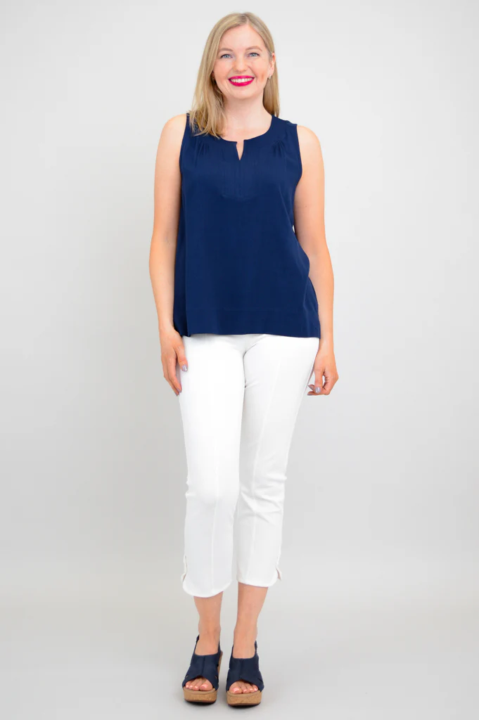 Scarlette Tank, Indigo, Linen Bamboo - Image 6