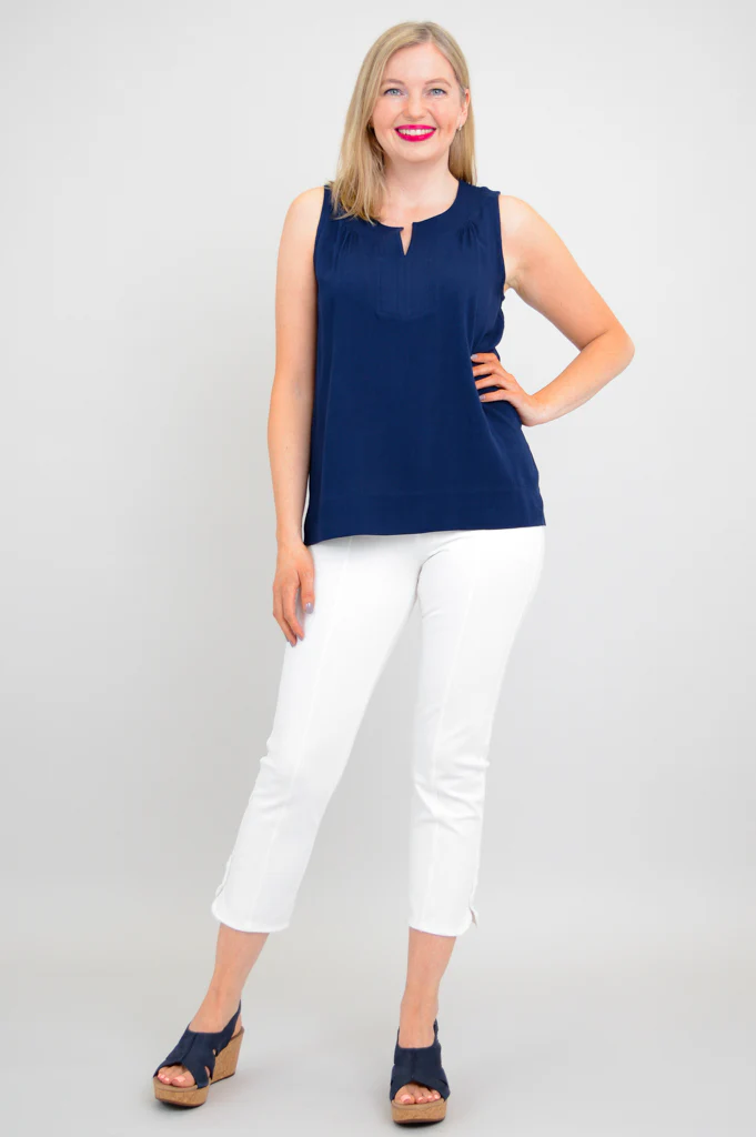 Scarlette Tank, Indigo, Linen Bamboo - Image 8