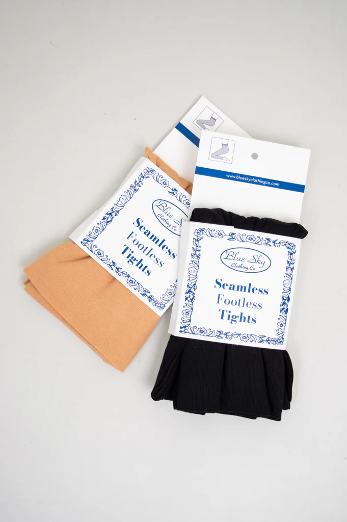 Seamless Leggings, Black, Bamboo- Final Sale - Image 3