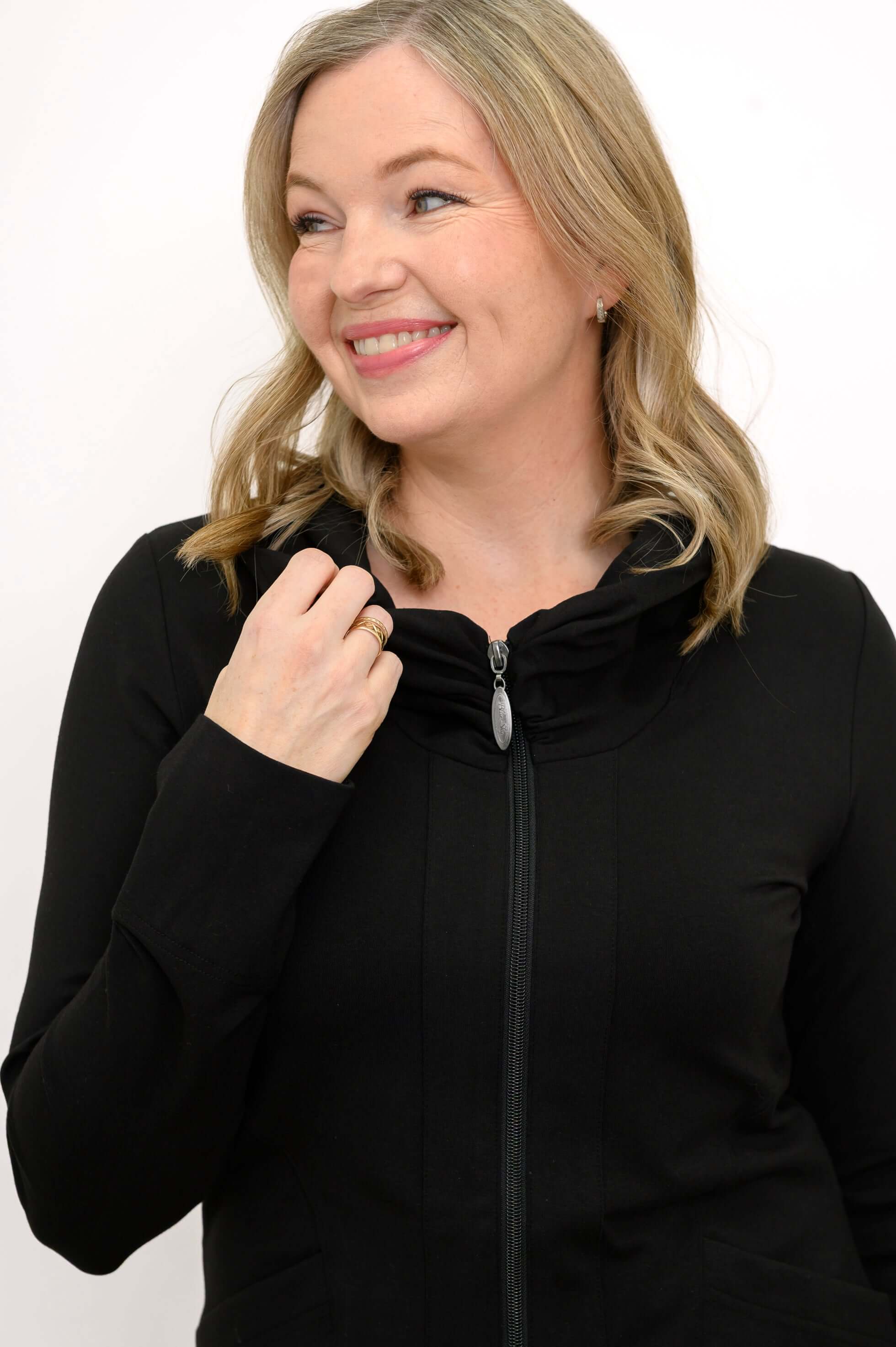 Seymour Jacket, Black, Bamboo - Image 4