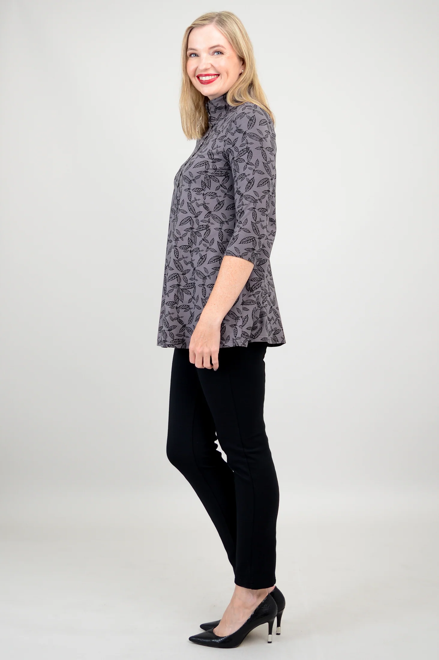 Sharon Top, Tahsis Leaf, Bamboo - Final Sale - Image 7