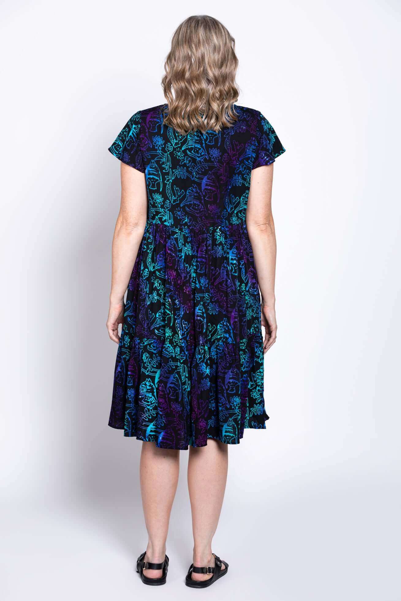 Sharpie Dress, Neon Tropic - Image 5