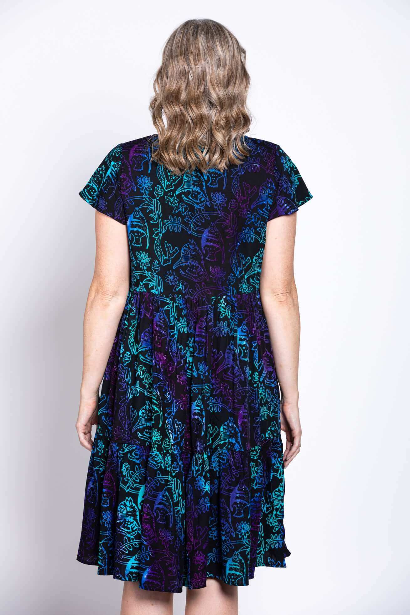 Sharpie Dress, Neon Tropic - Image 6