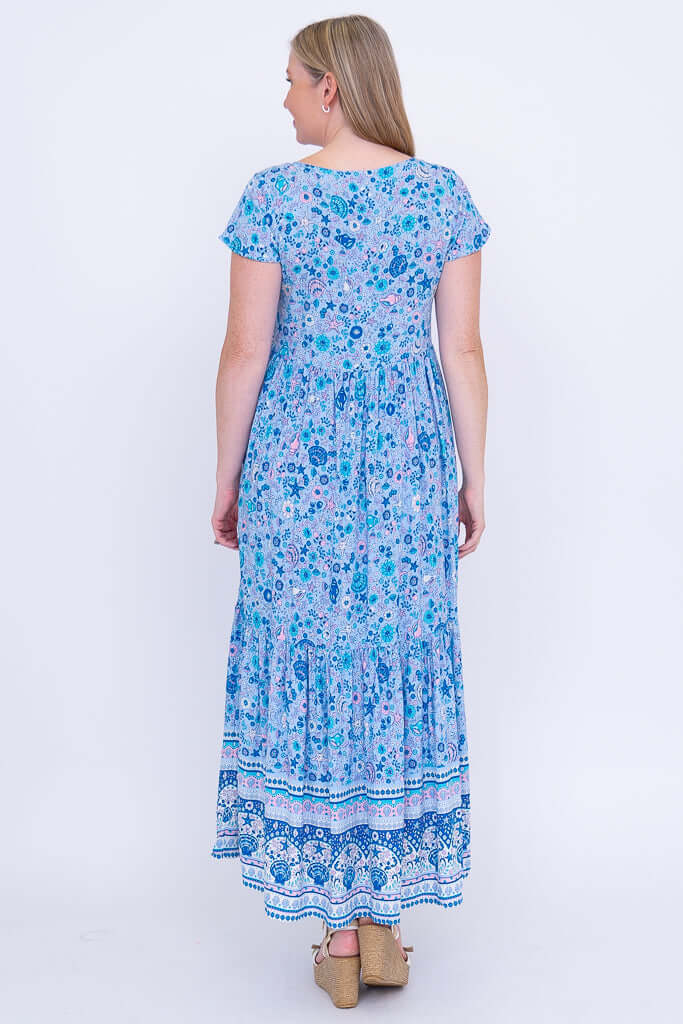 Sharpie Long Dress, Seashell - Image 5