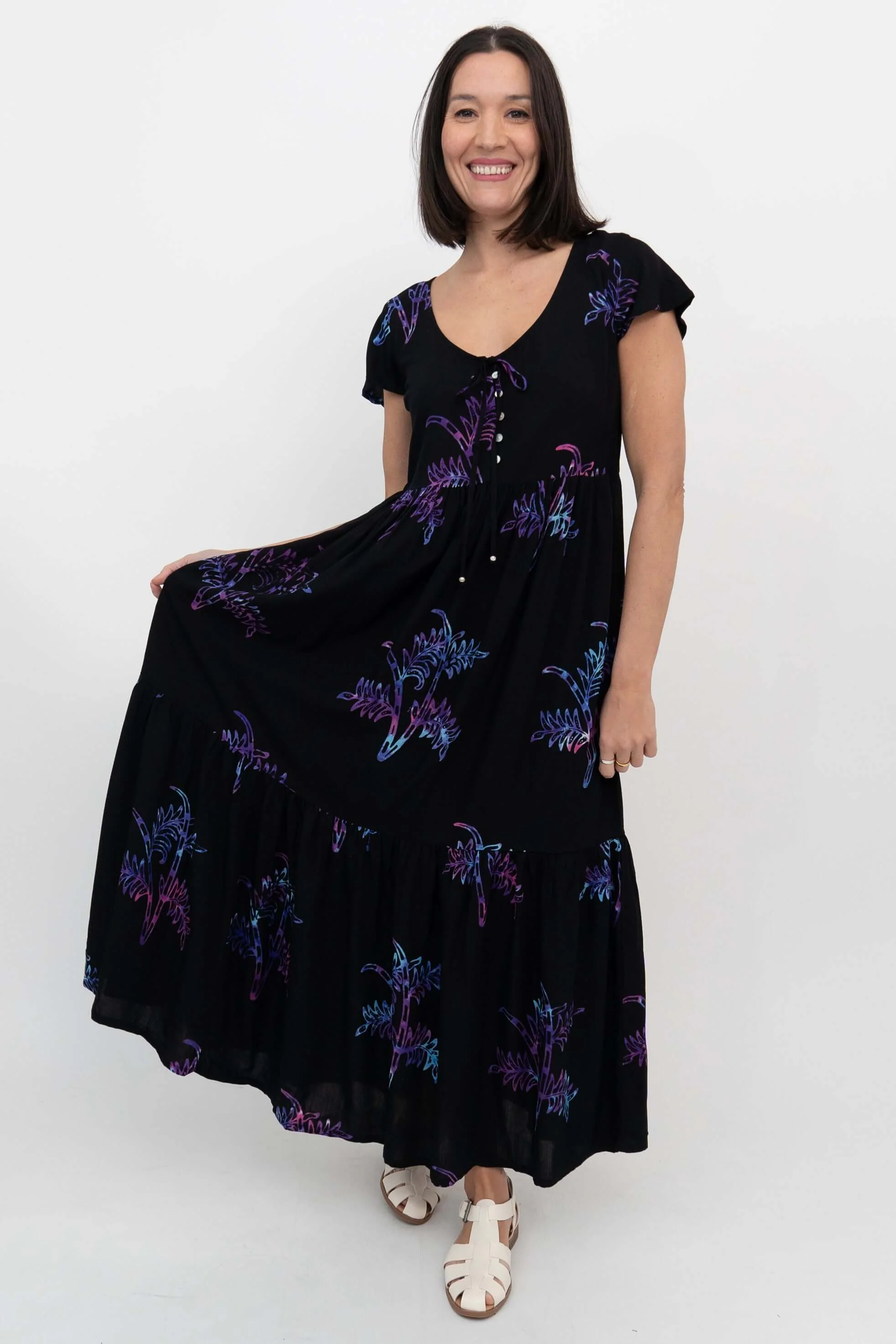 Sharpie Long Dress, Sprig - Image 2