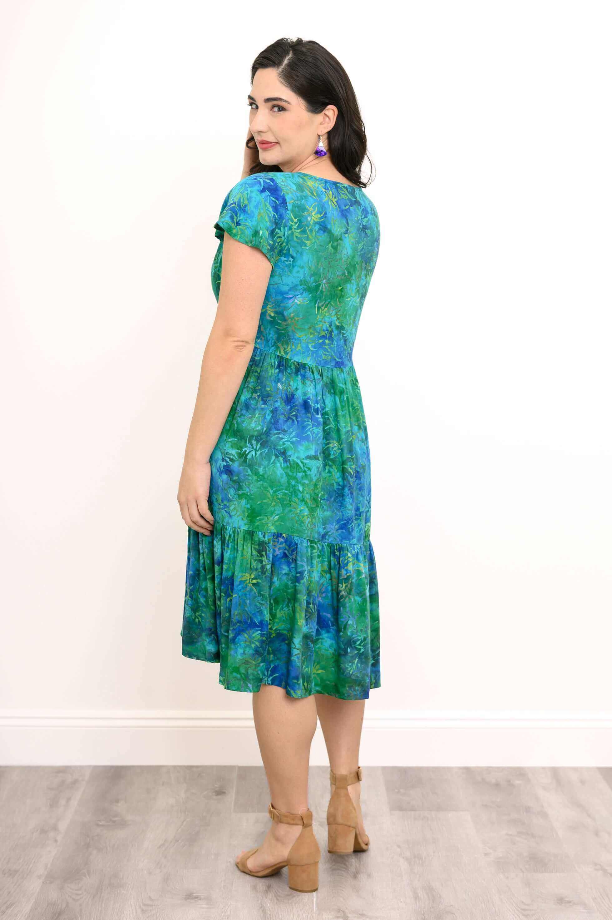 Sharpie Dress, Tropical Azure - Image 5