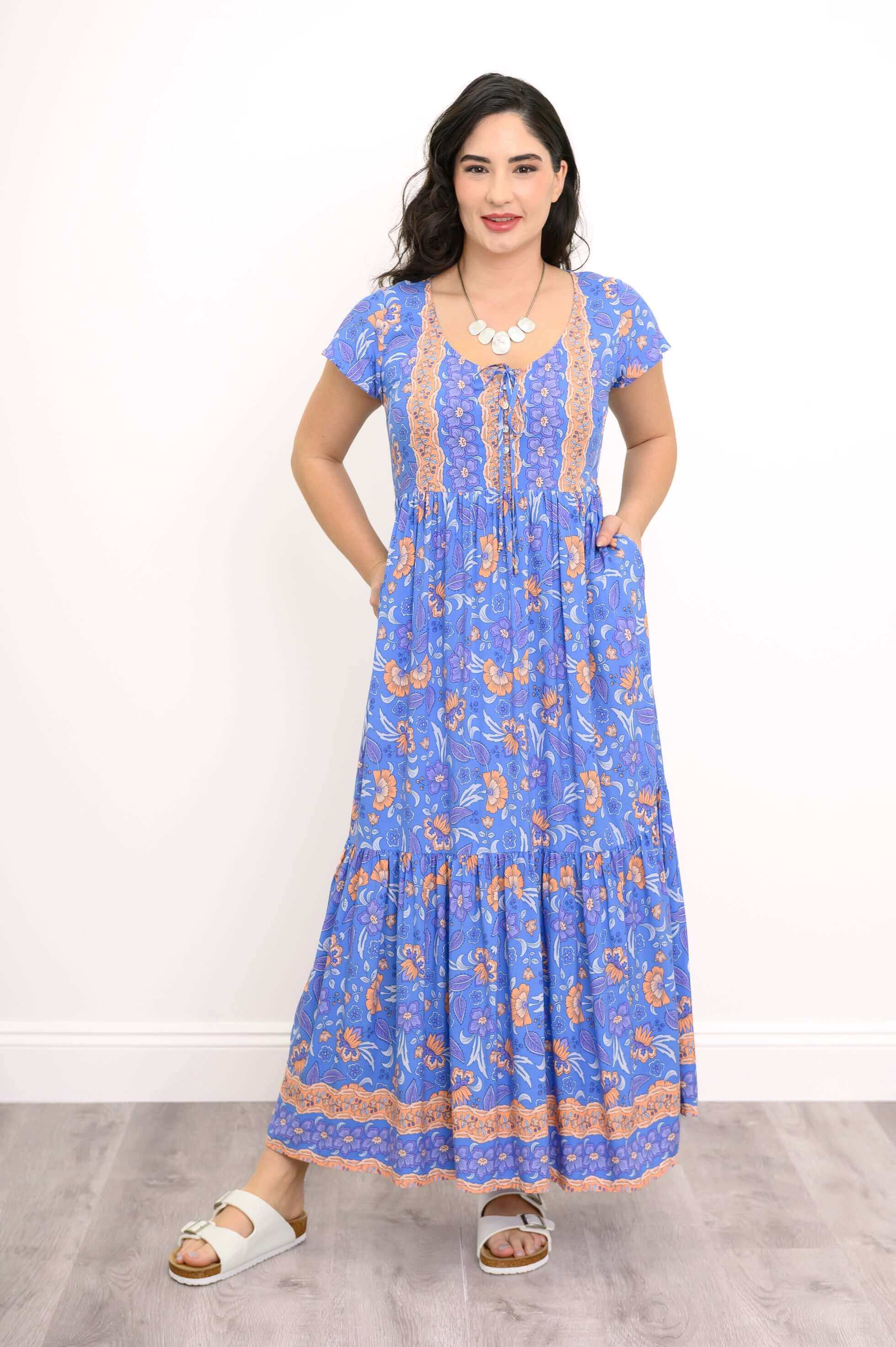 Sharpie Long Dress, Lavender Dew - Image 3