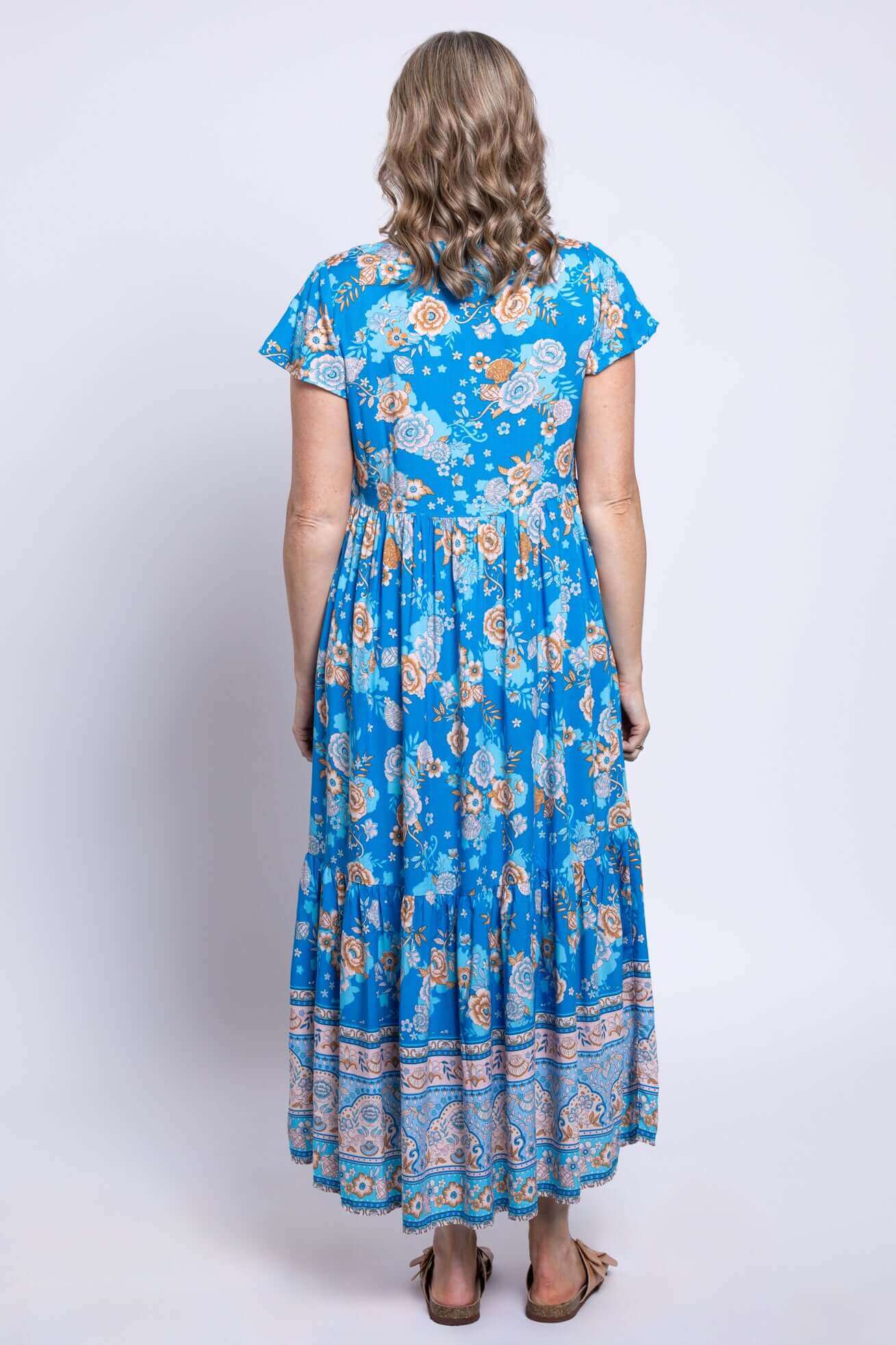 Sharpie Long Dress, Sandshell - Image 3