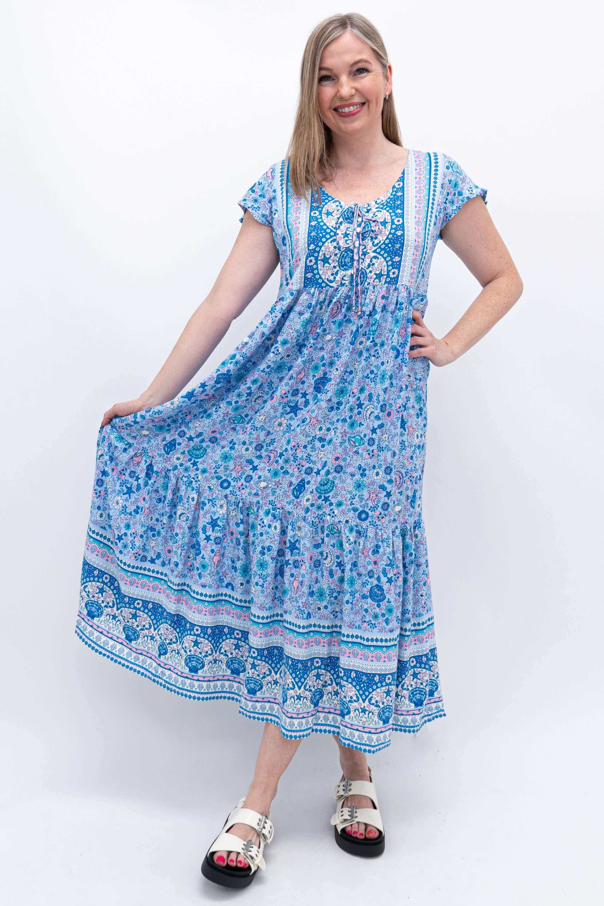 Sharpie Long Dress, Shoreline - Image 2