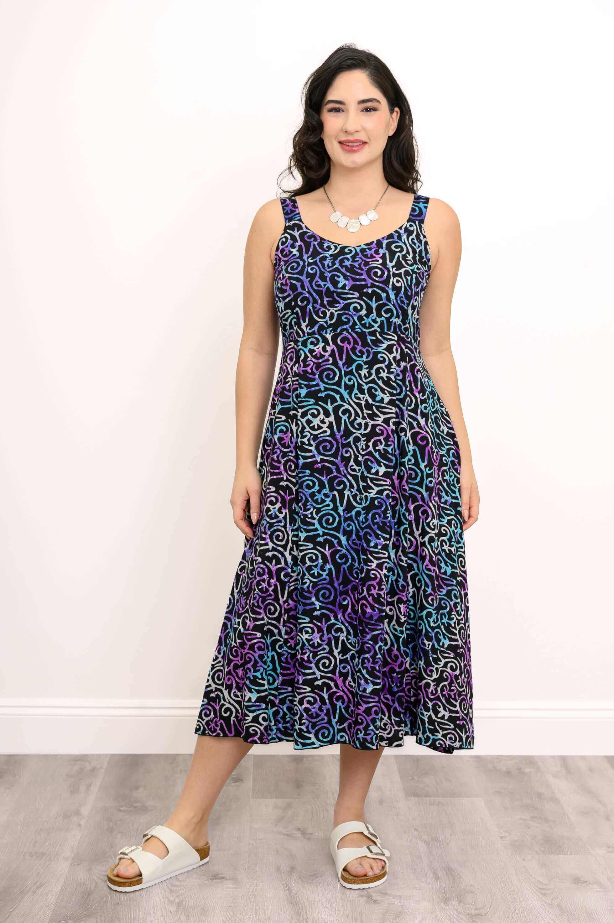 Shauna Dress, Coral Fantasy - Image 2