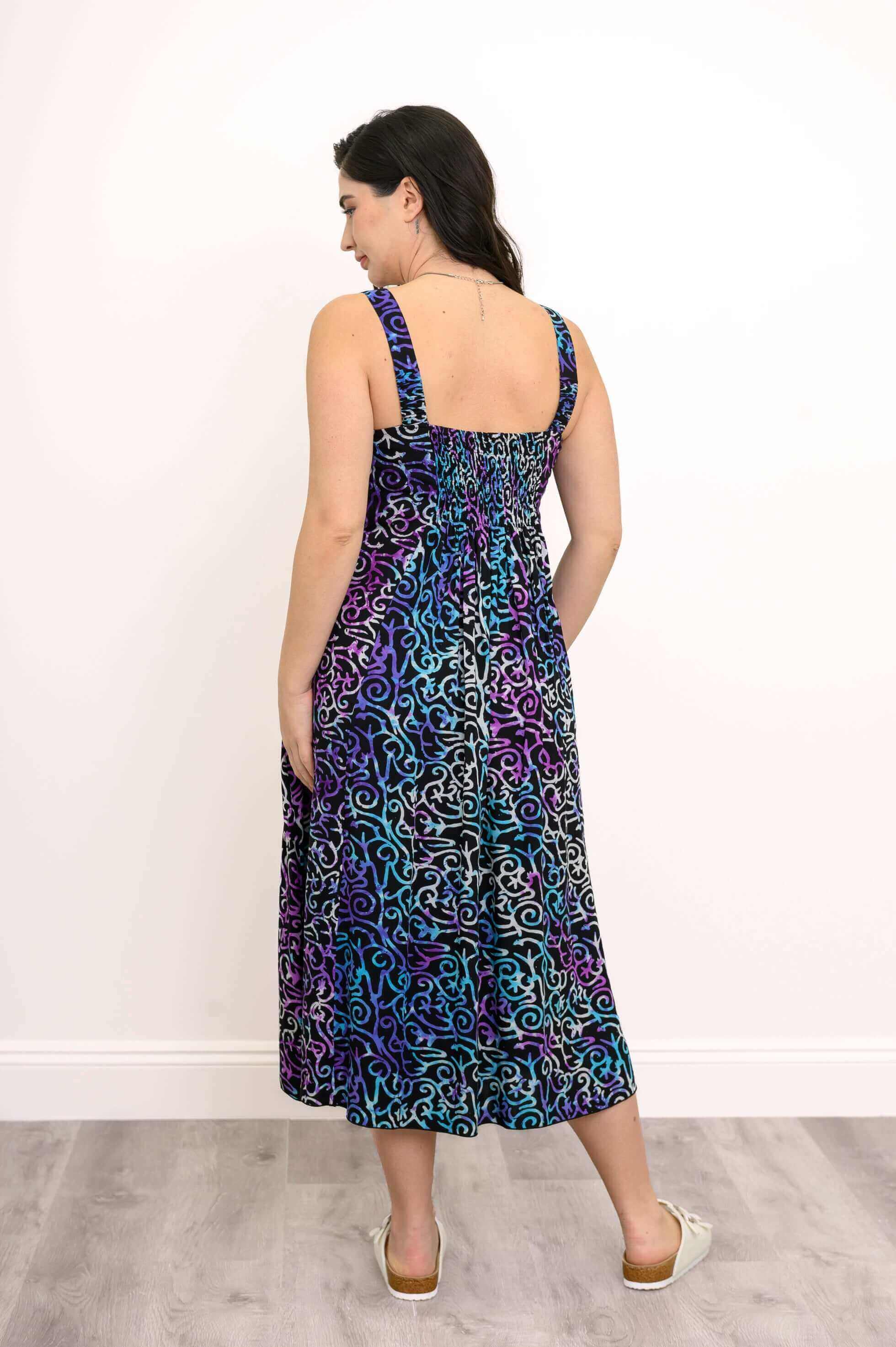 Shauna Dress, Coral Fantasy - Image 3