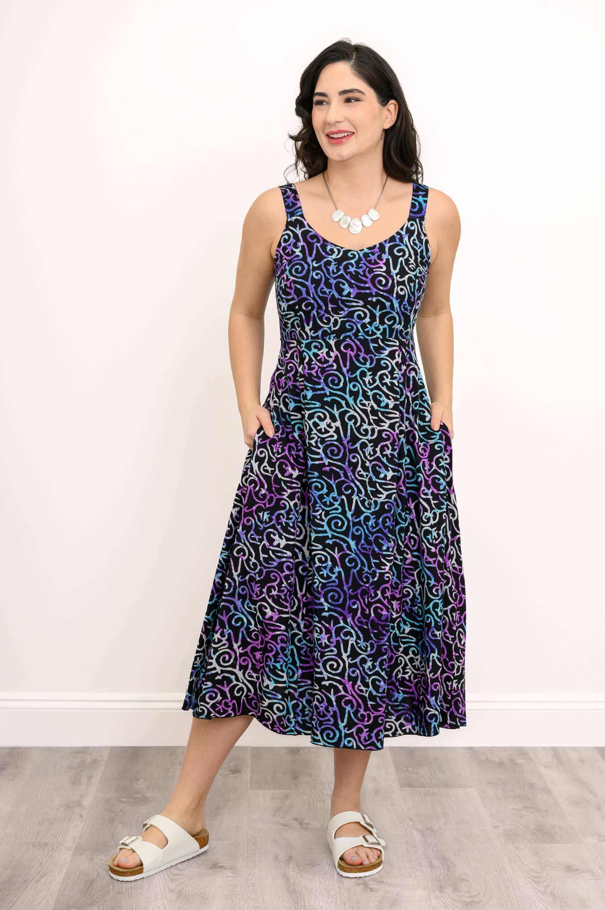 Shauna Dress, Coral Fantasy - Image 6