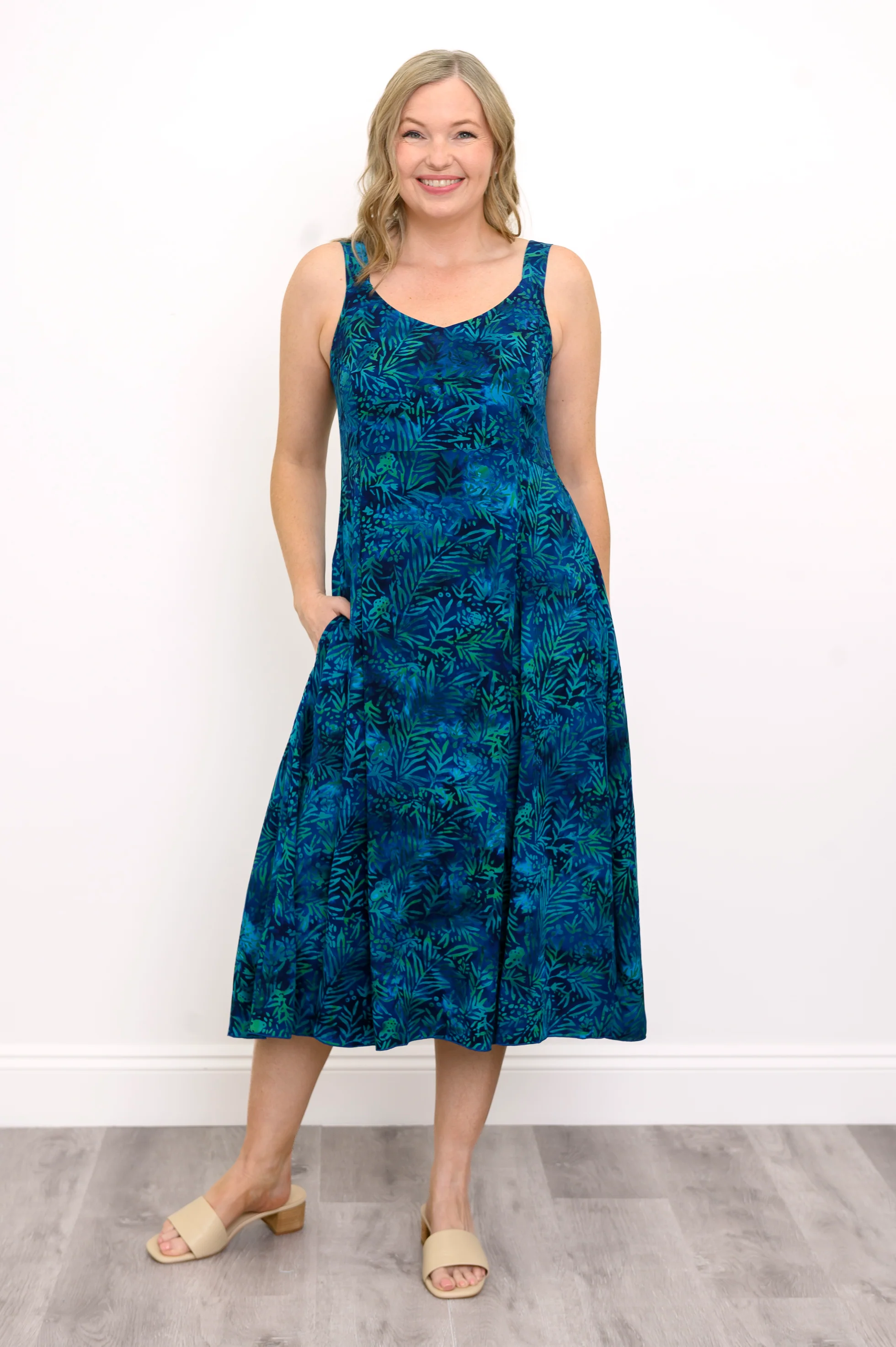 Shauna Dress, Ocean Coral - Image 2