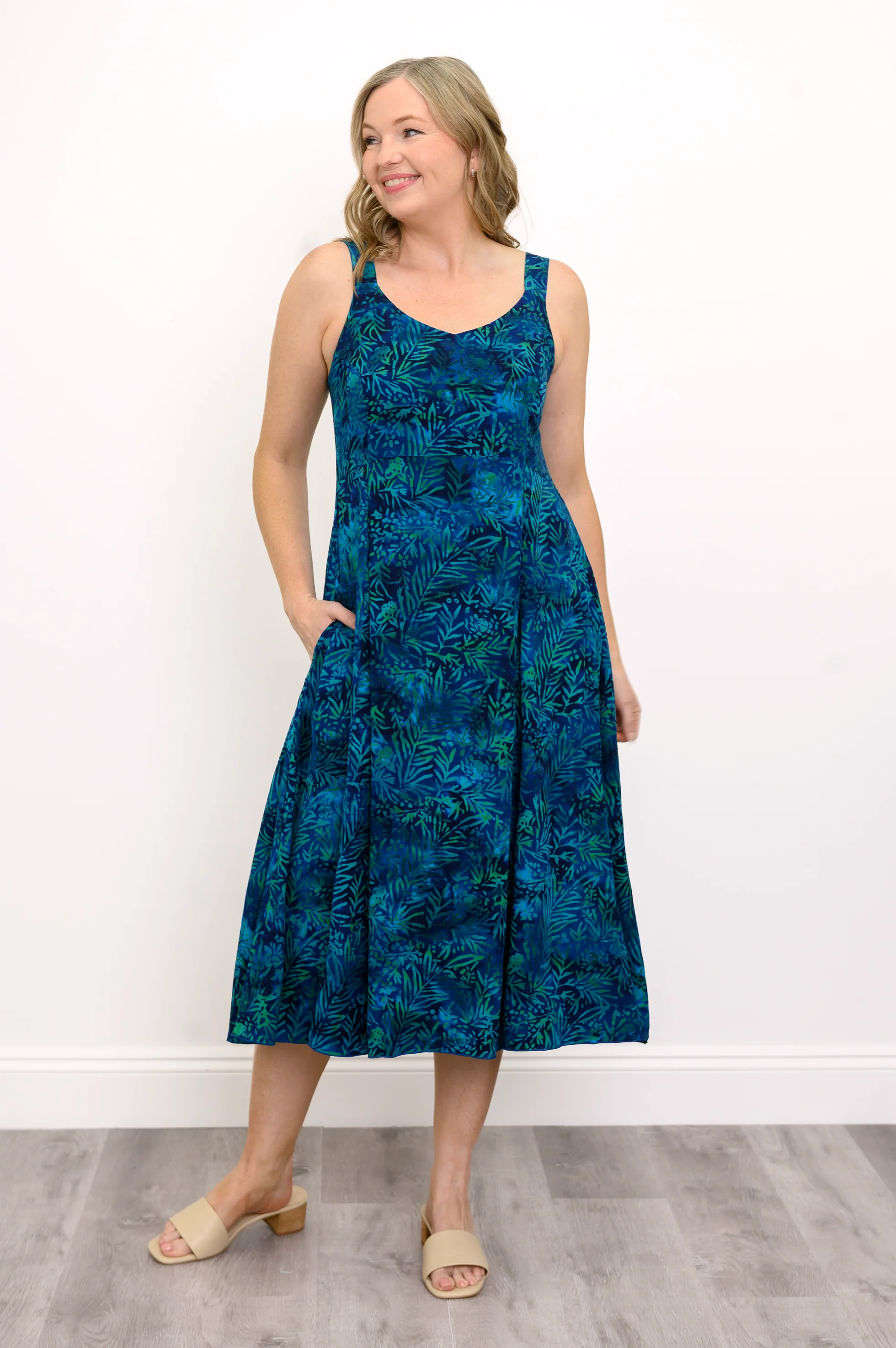 Shauna Dress, Ocean Coral - Image 3