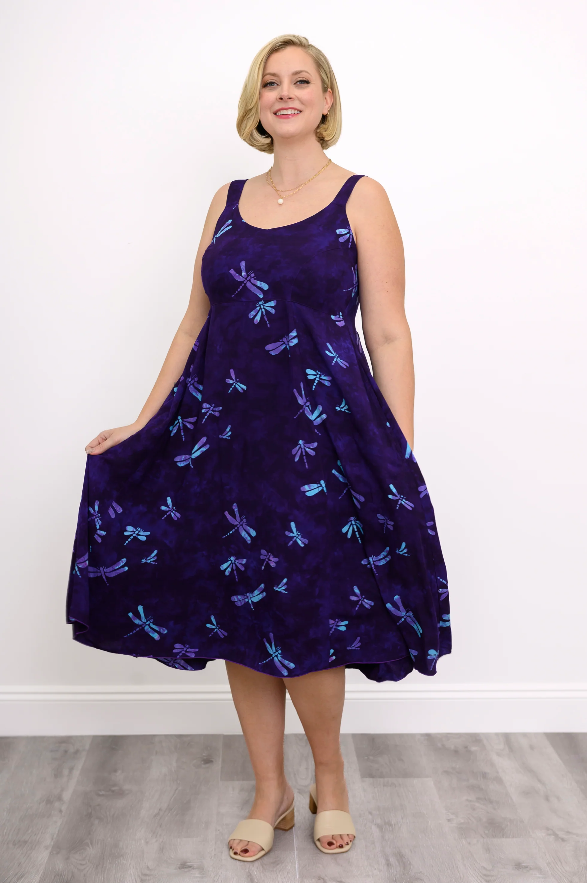Shauna Dress, Purple Dragonfly - Image 2