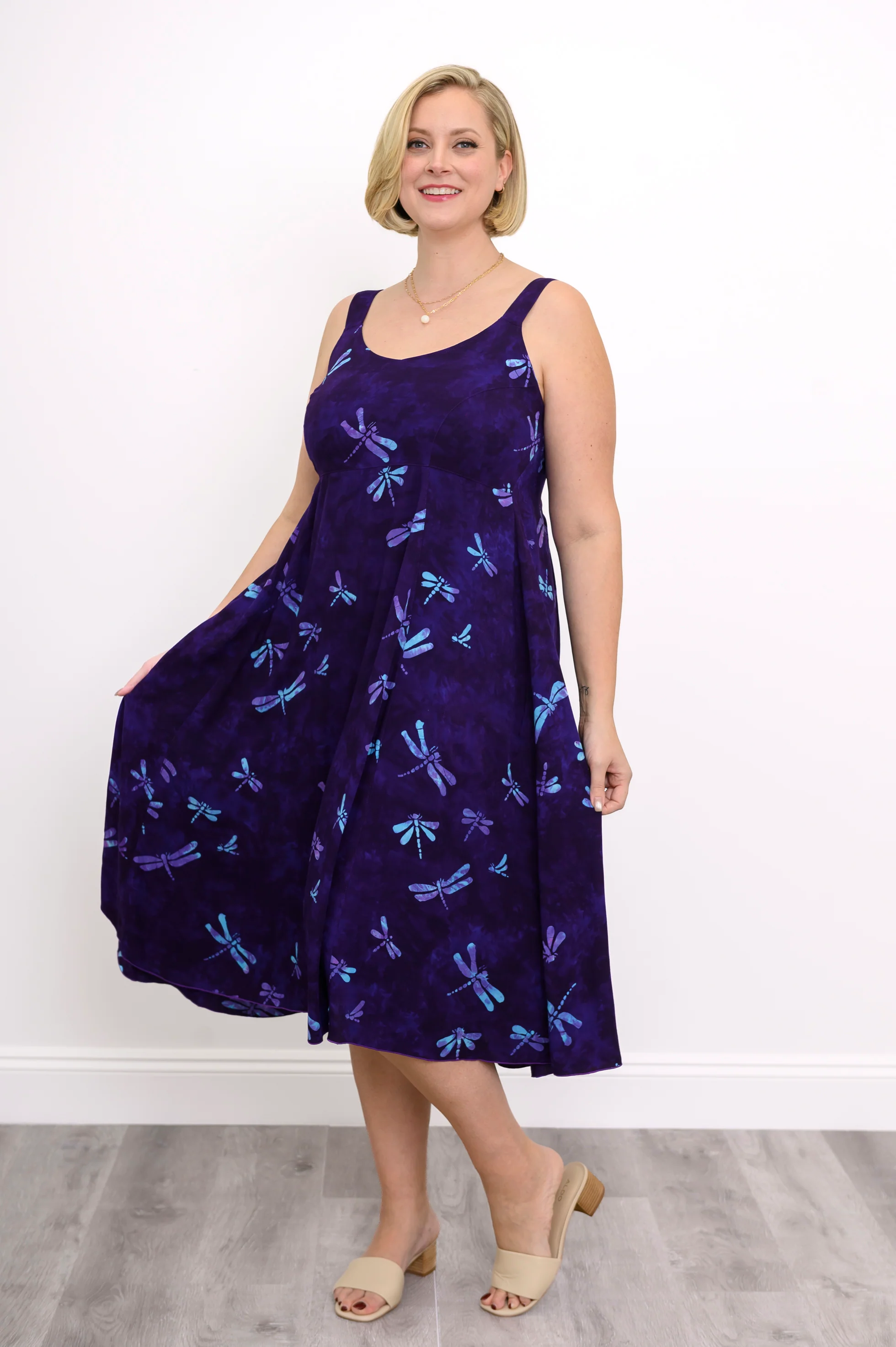 Shauna Dress, Purple Dragonfly - Image 4