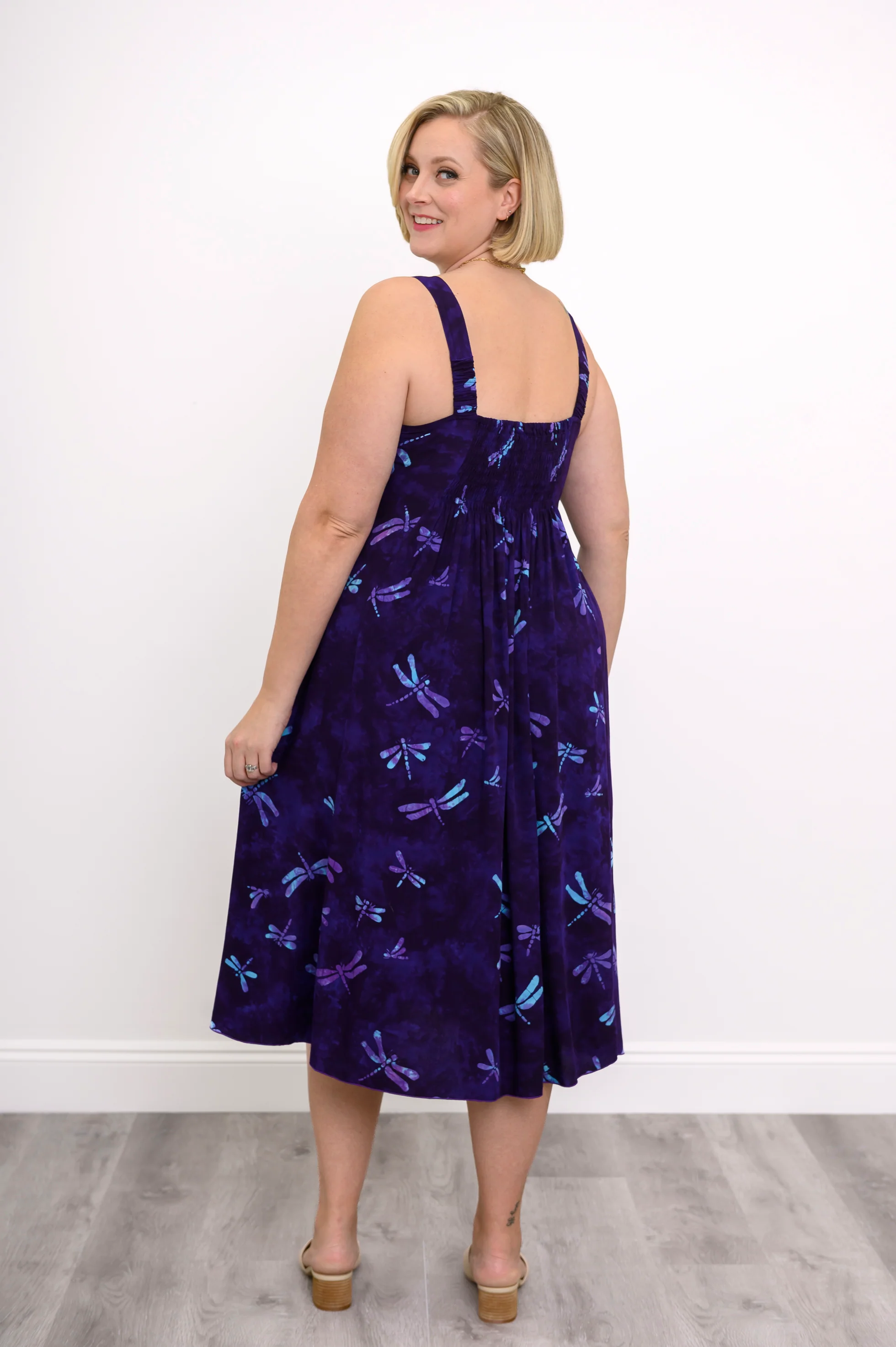 Shauna Dress, Purple Dragonfly - Image 5