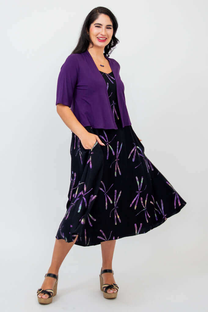 Shauna Dress, Sky Dragonfly - Image 4