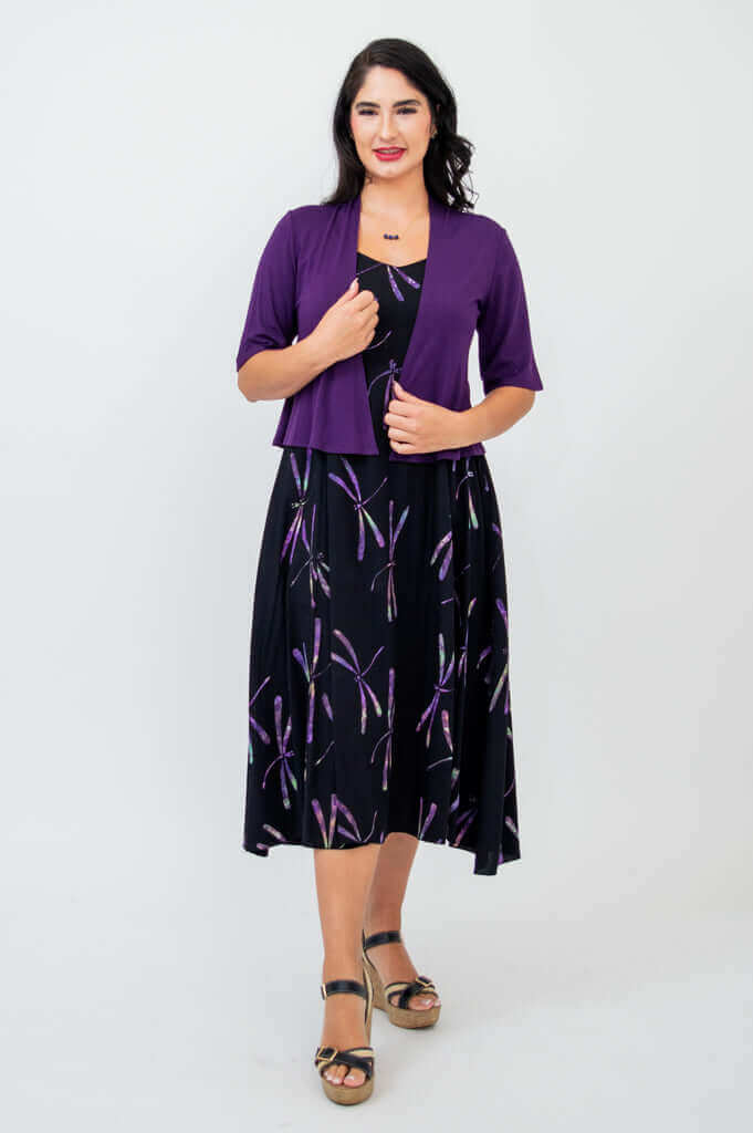 Shauna Dress, Sky Dragonfly - Image 5