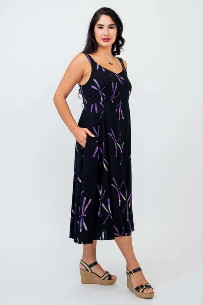 Shauna Dress, Sky Dragonfly - Image 6