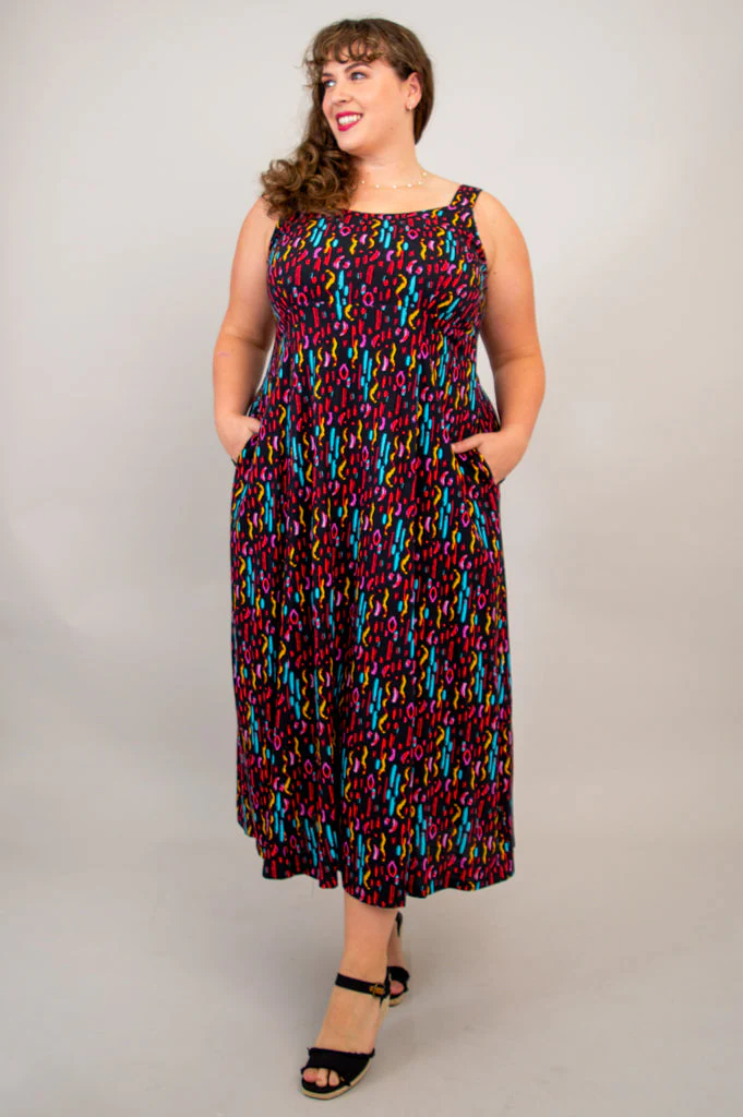 Shauna Maxi Dress, Conga, Linen Bamboo - Final Sale - Image 5