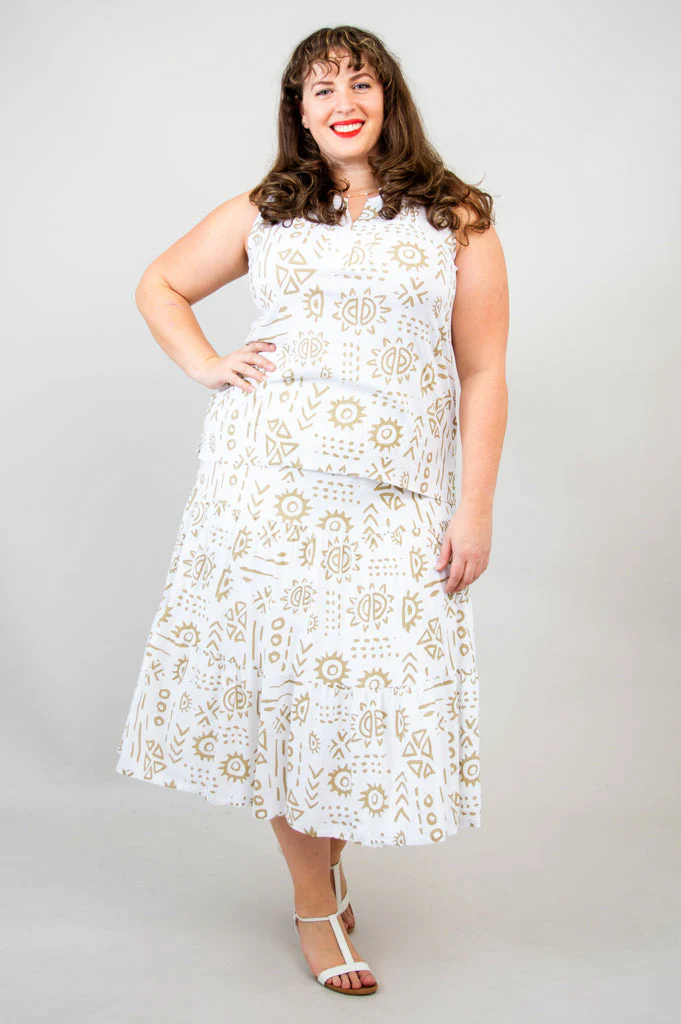 Shella Skirt, Suna, Linen Bamboo - Final Sale - Image 12