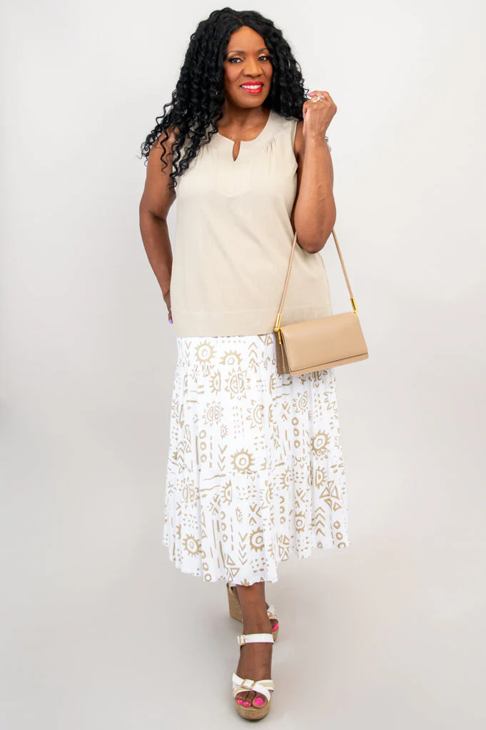 Shella Skirt, Suna, Linen Bamboo - Final Sale - Image 7