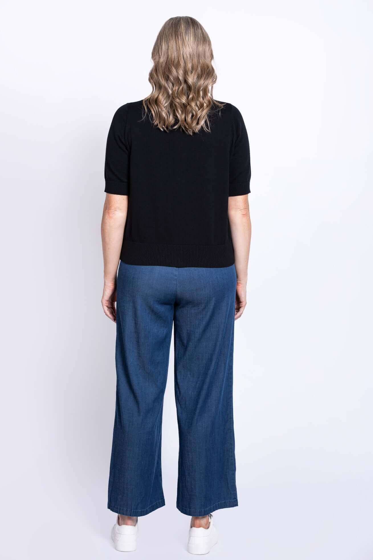 Shen Cardigan, Black, Cotton - Image 4