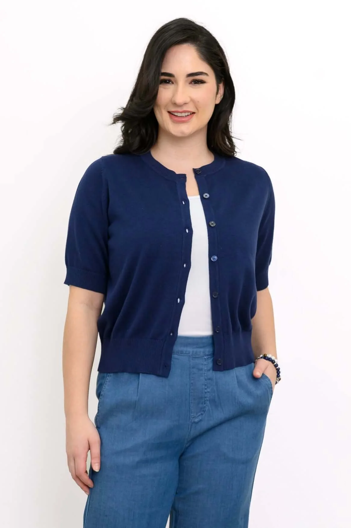 Shen Cardigan, Indigo, Cotton