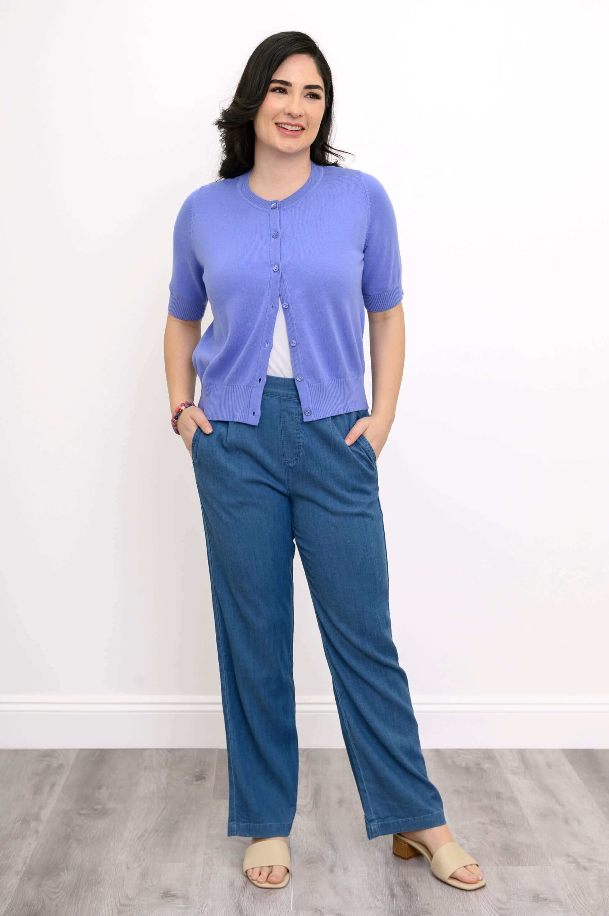 Shen Cardigan, Peri, Cotton - Image 3