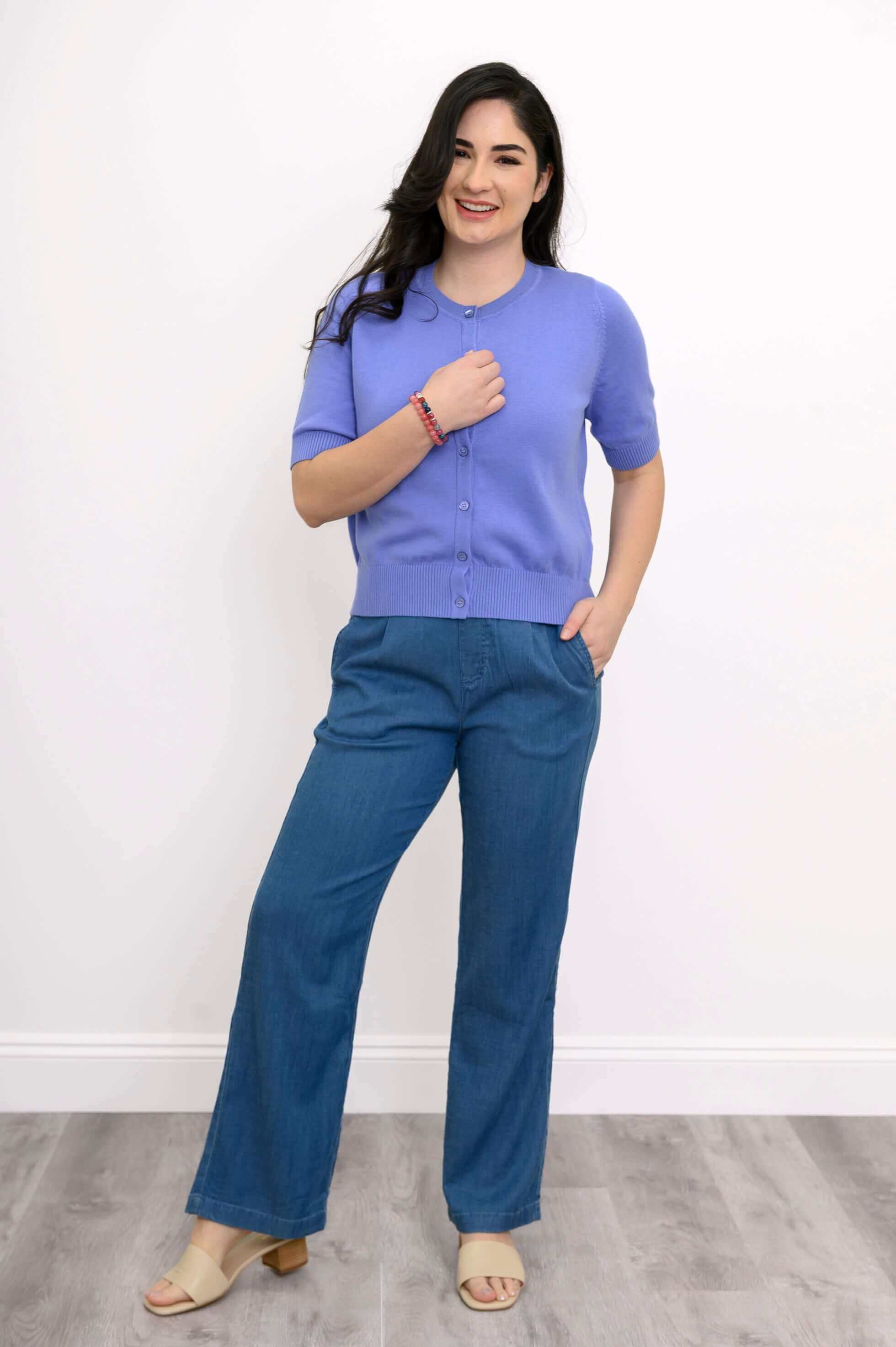 Shen Cardigan, Peri, Cotton - Image 4