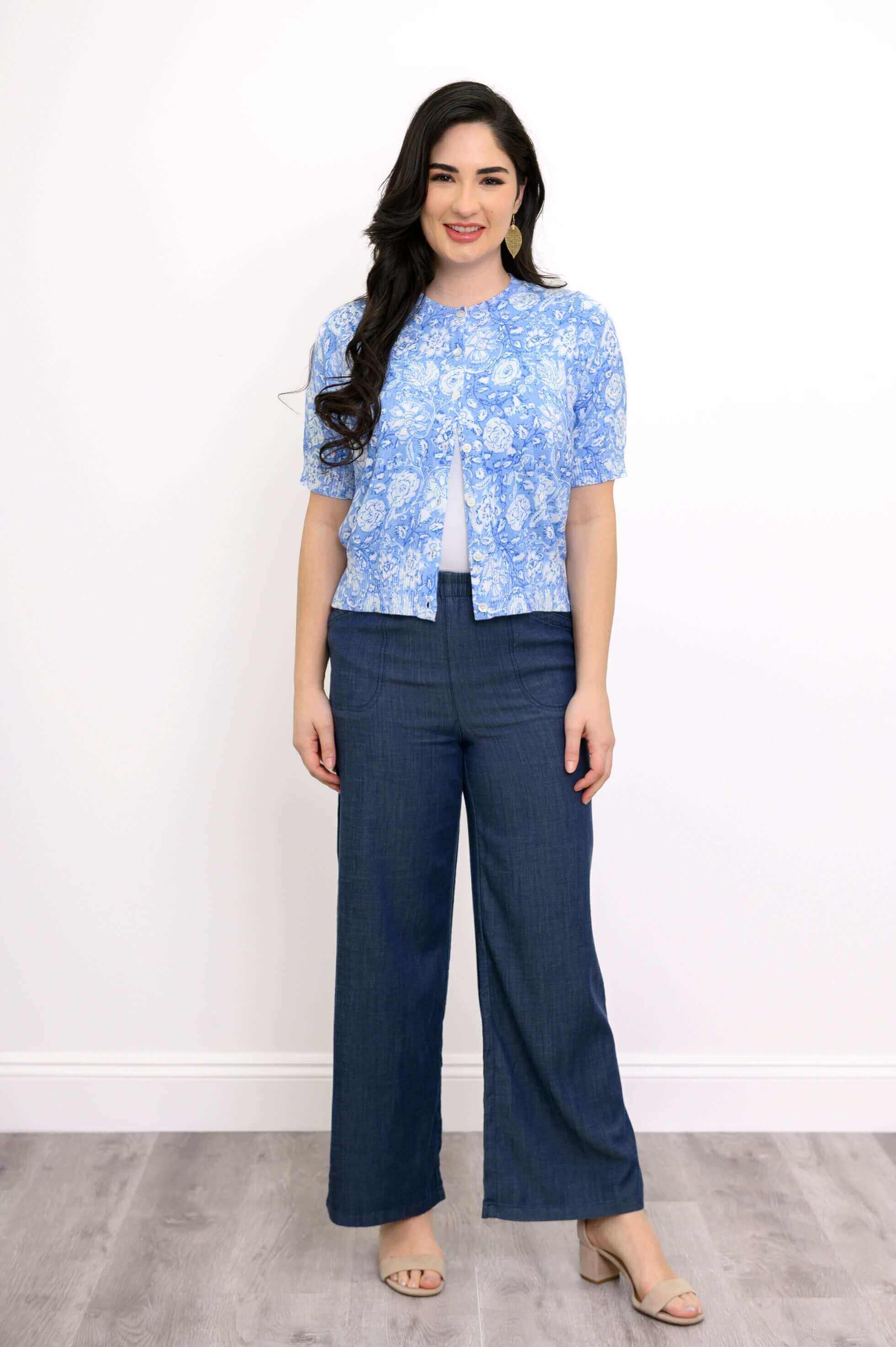 Shen Cardigan, Peri Teatime, Cotton - Image 6