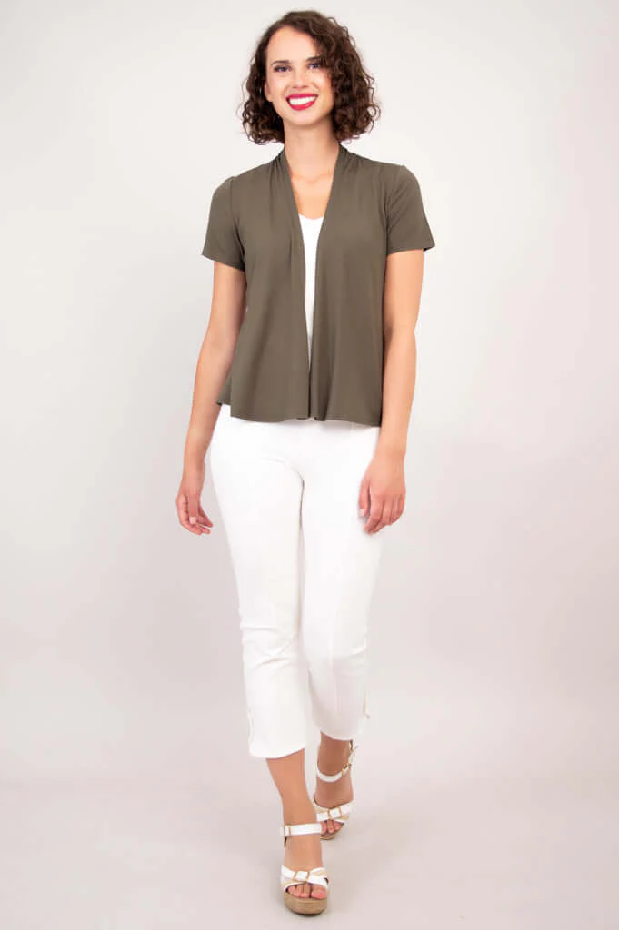 Sherry Jacket, Khaki, Bamboo- Final Sale - Image 3