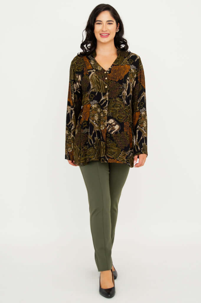 Shirley Blouse, Elephant - Final Sale - Image 3