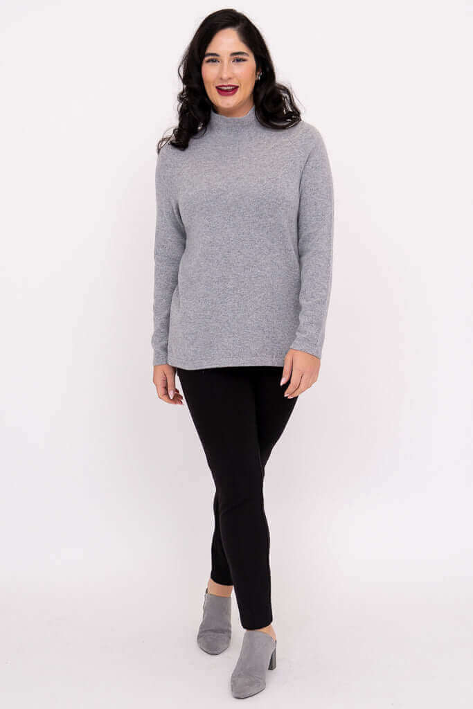 Simmon Sweater, Charcoal Lite, Wool Cashmere - Image 4