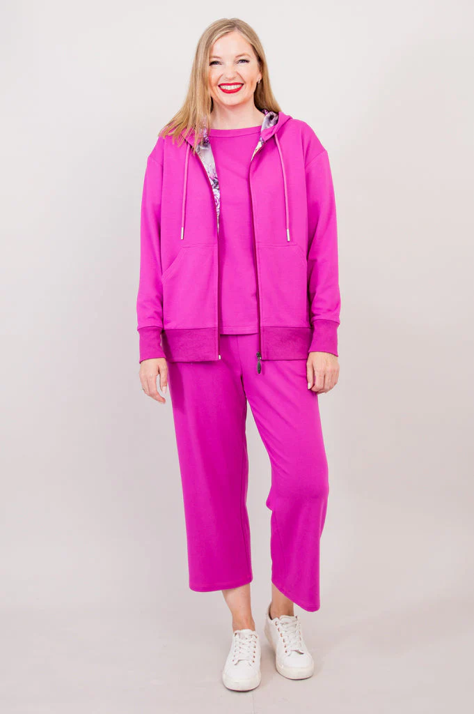 Sky Hoodie, Magenta, Cotton - Image 4