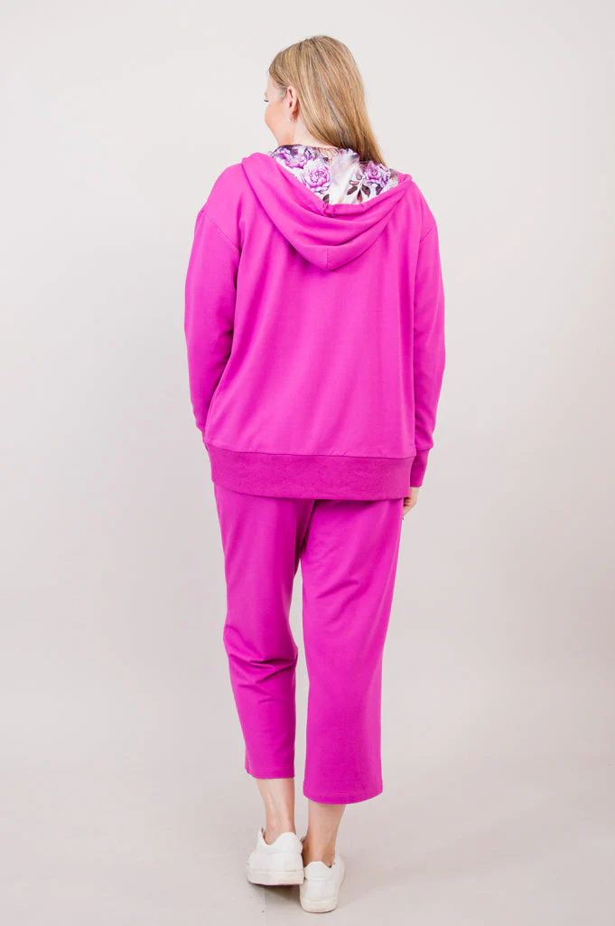 Sky Hoodie, Magenta, Cotton - Image 7