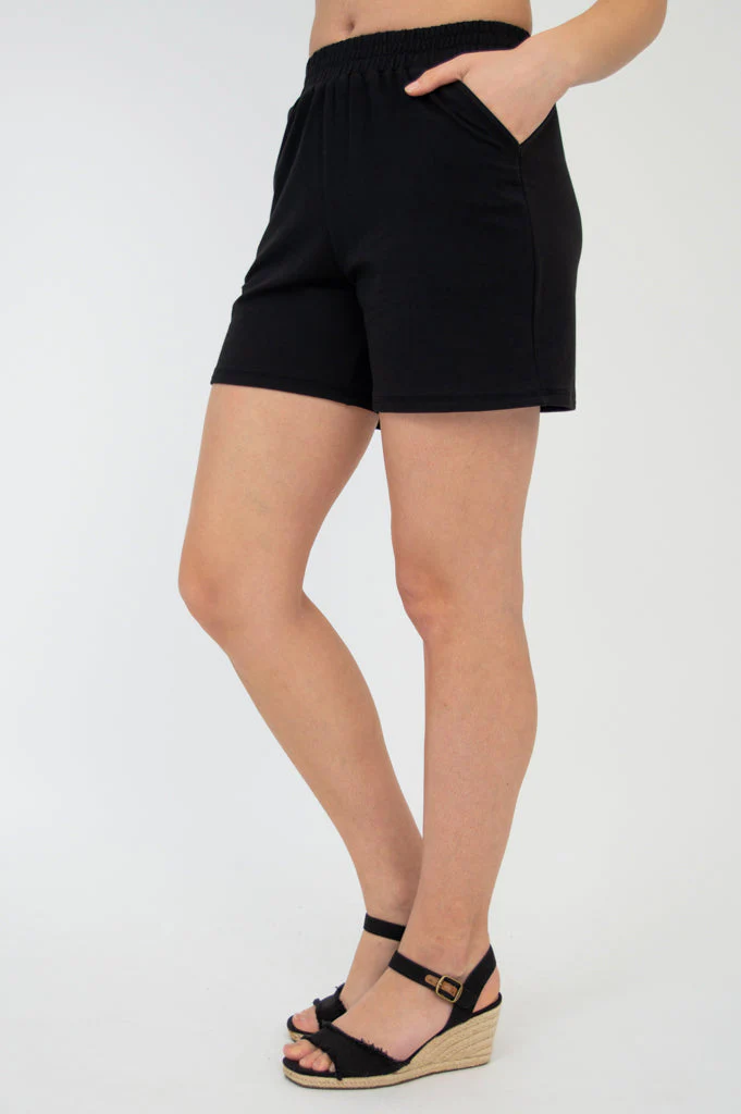 Sky Shorts, Black, Cotton - Final Sale - Image 5
