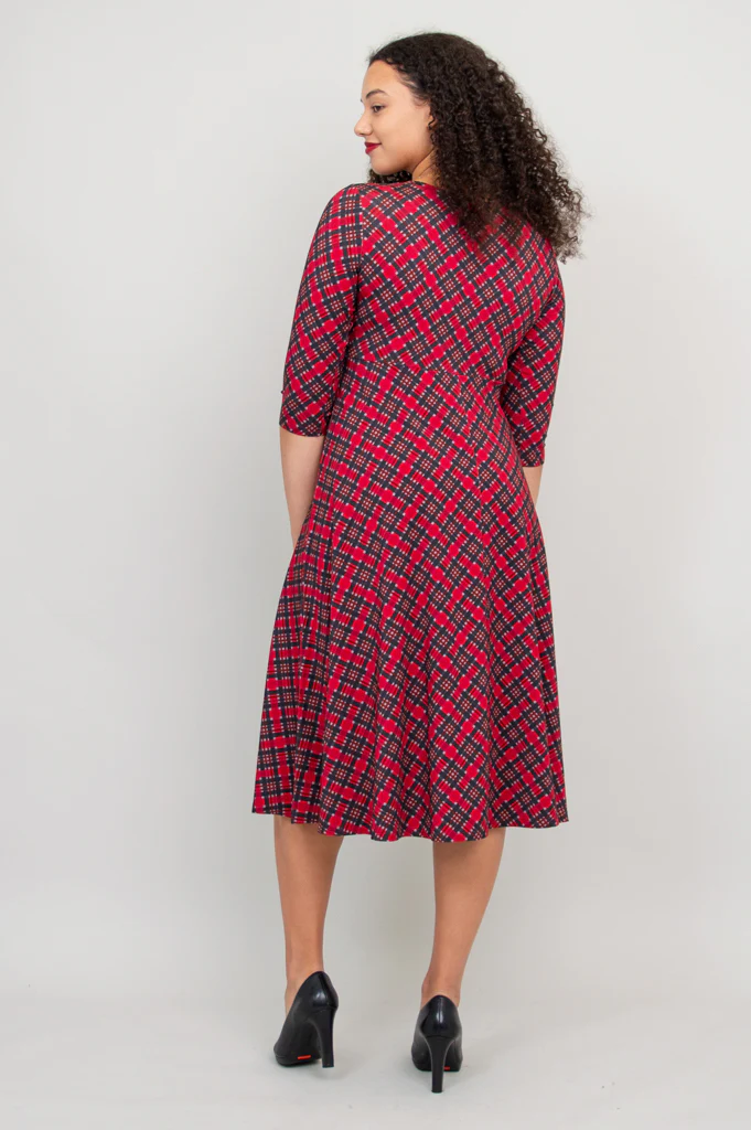 Soul Dress, Cherry Plaid, Bamboo - Final Sale - Image 8