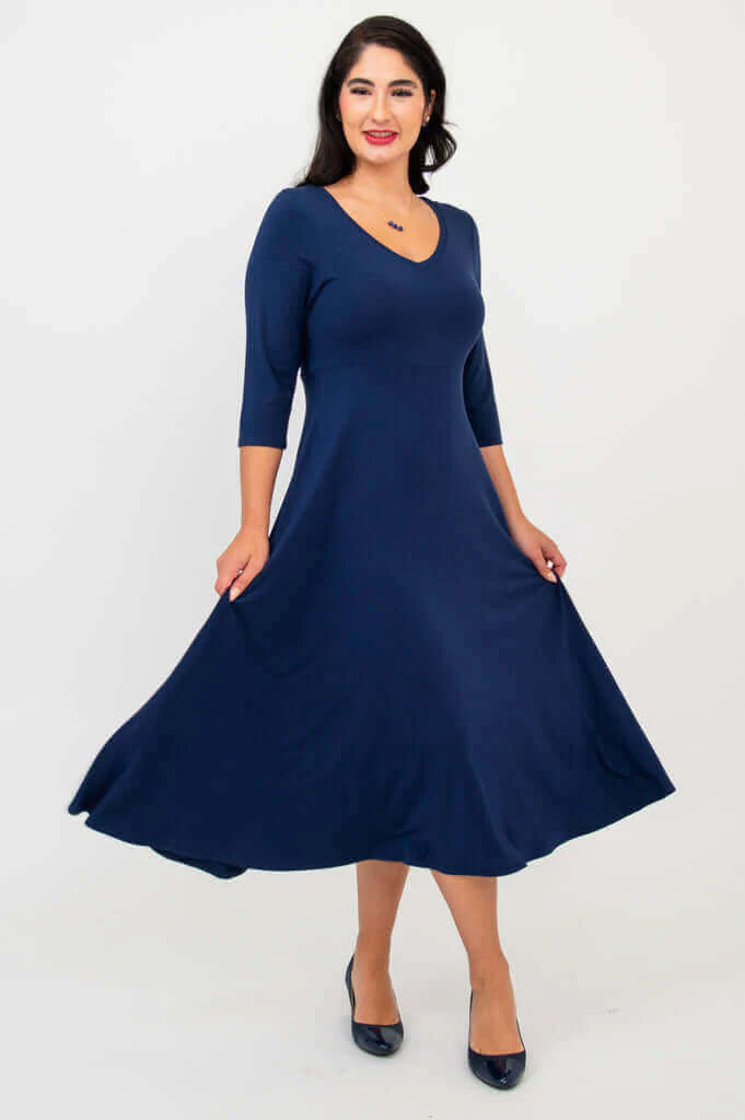 Soul Dress, Indigo, Bamboo - Image 2