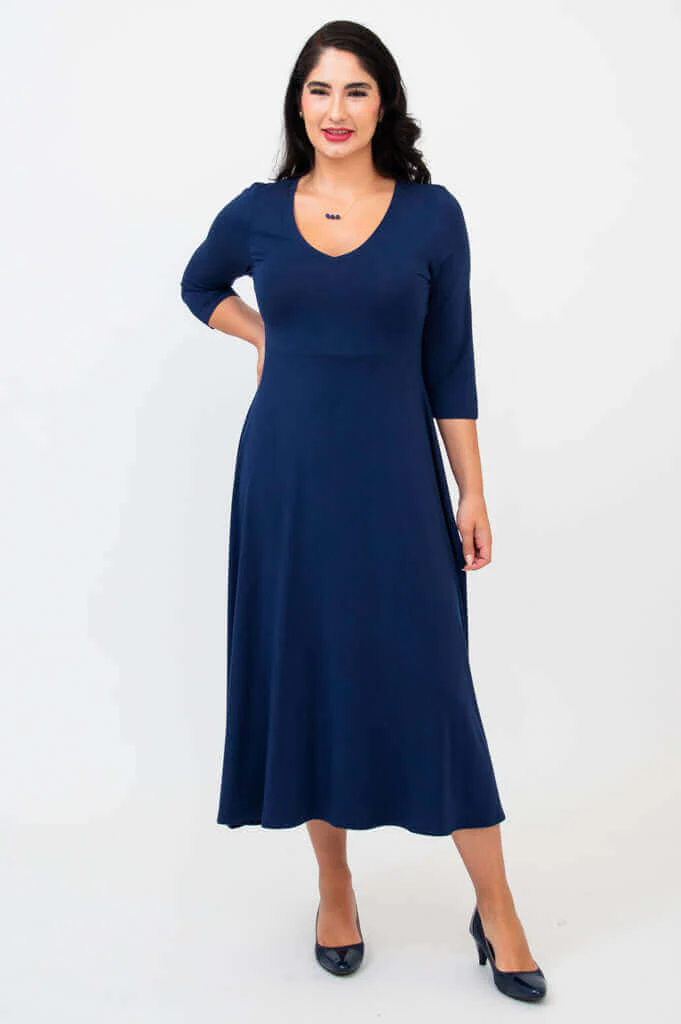 Soul Dress, Indigo, Bamboo - Image 3