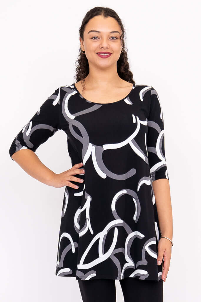 Spirit 3/4 Dress, BW Focus, Bamboo