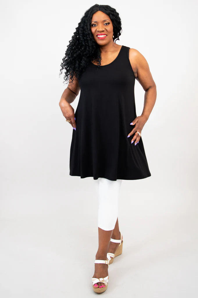 Spirit Dress, Black, Bamboo - Image 10