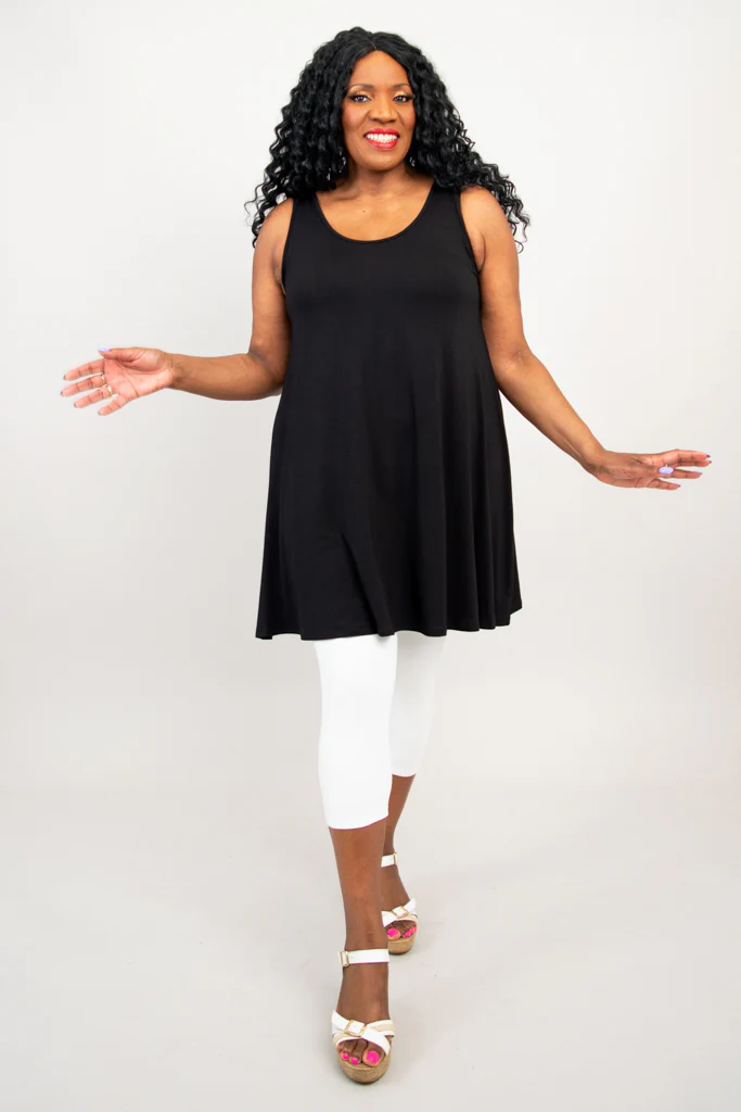 Spirit Dress, Black, Bamboo - Image 3