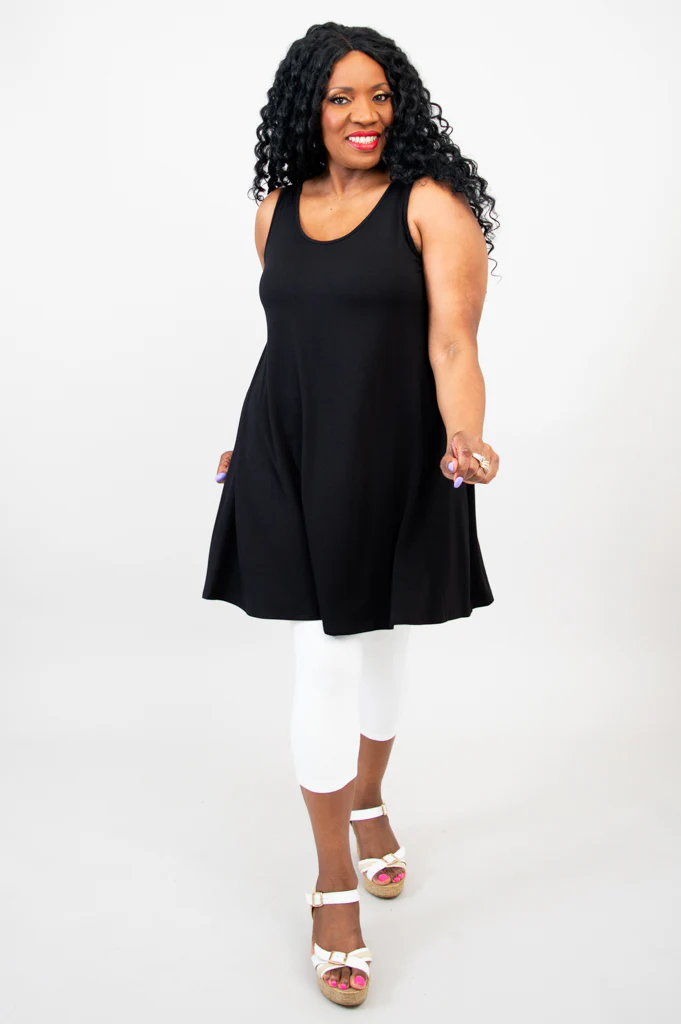 Spirit Dress, Black, Bamboo - Image 5